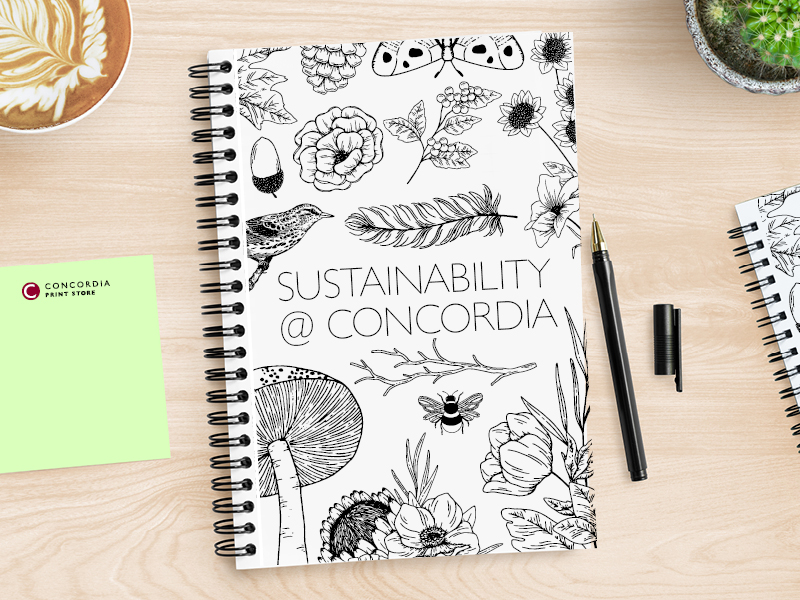 Zero waste Concordia notebooks